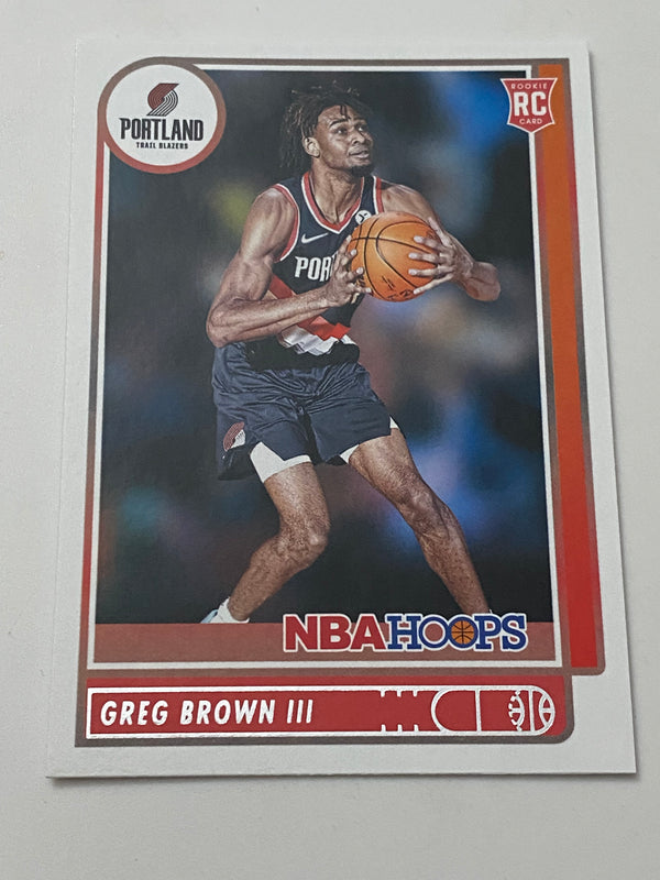 2021-22 Panini Hoops #2226 Greg Brown III RC