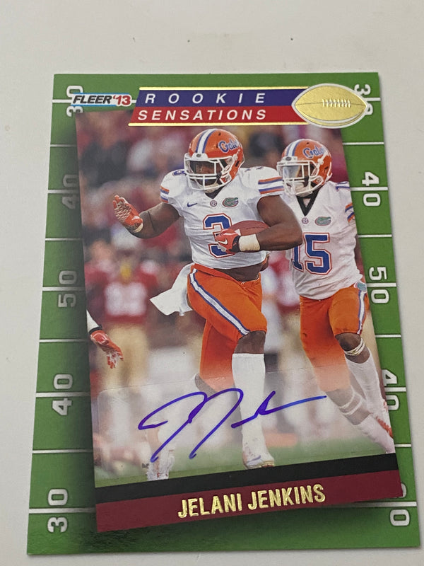 2013 Fleer Retro Rookie Sensations Auto #RS-1 Jelani Jenkins