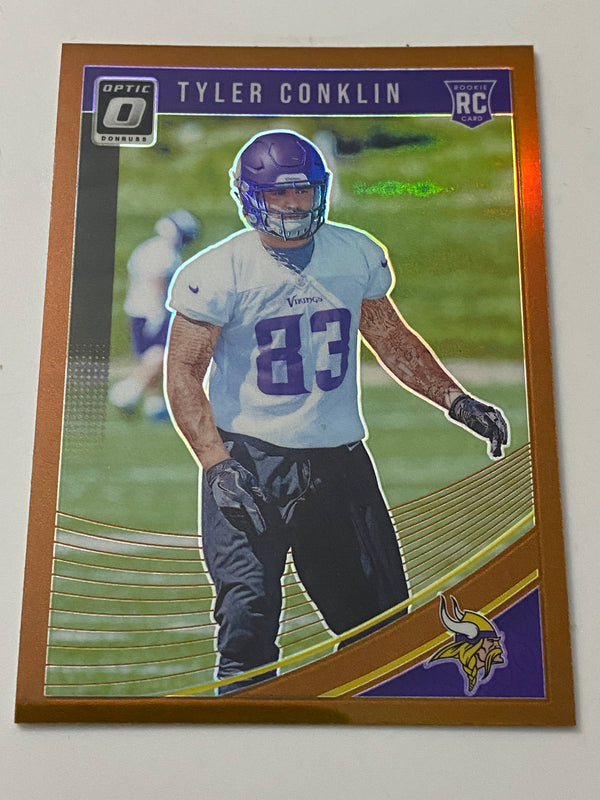 2018 Panini Donruss Optic Bronze Holo #130 Tyler Conklin RC