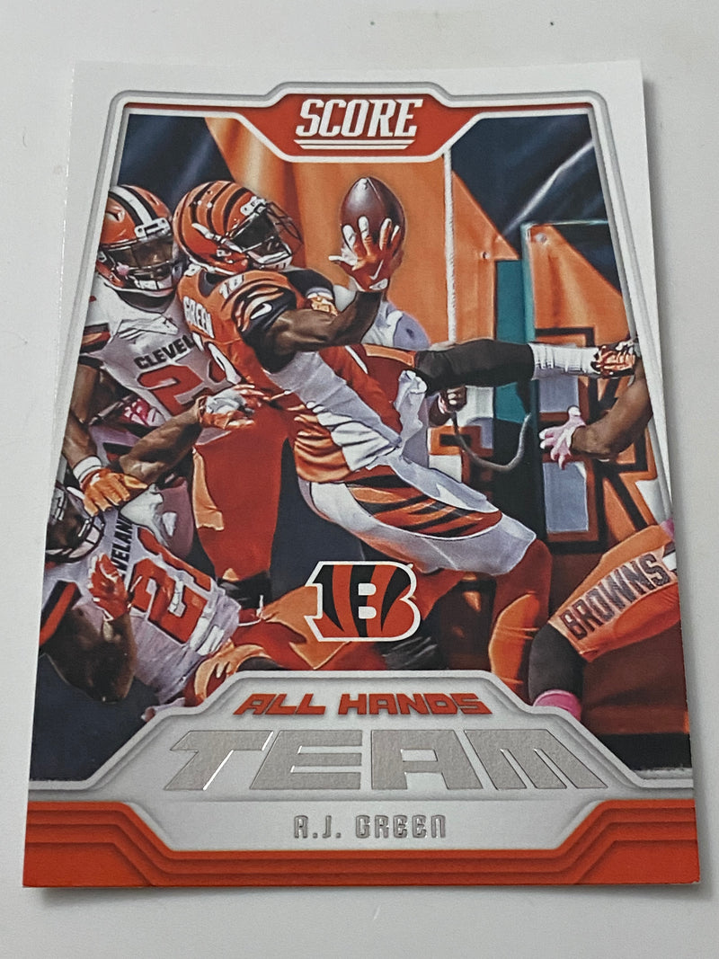 2018 Panini Score All Hands Team #15 A. J. Green