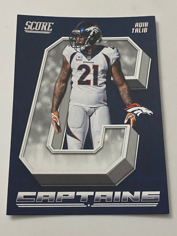 2018 Panini Score Captains #8 Aqib Talib