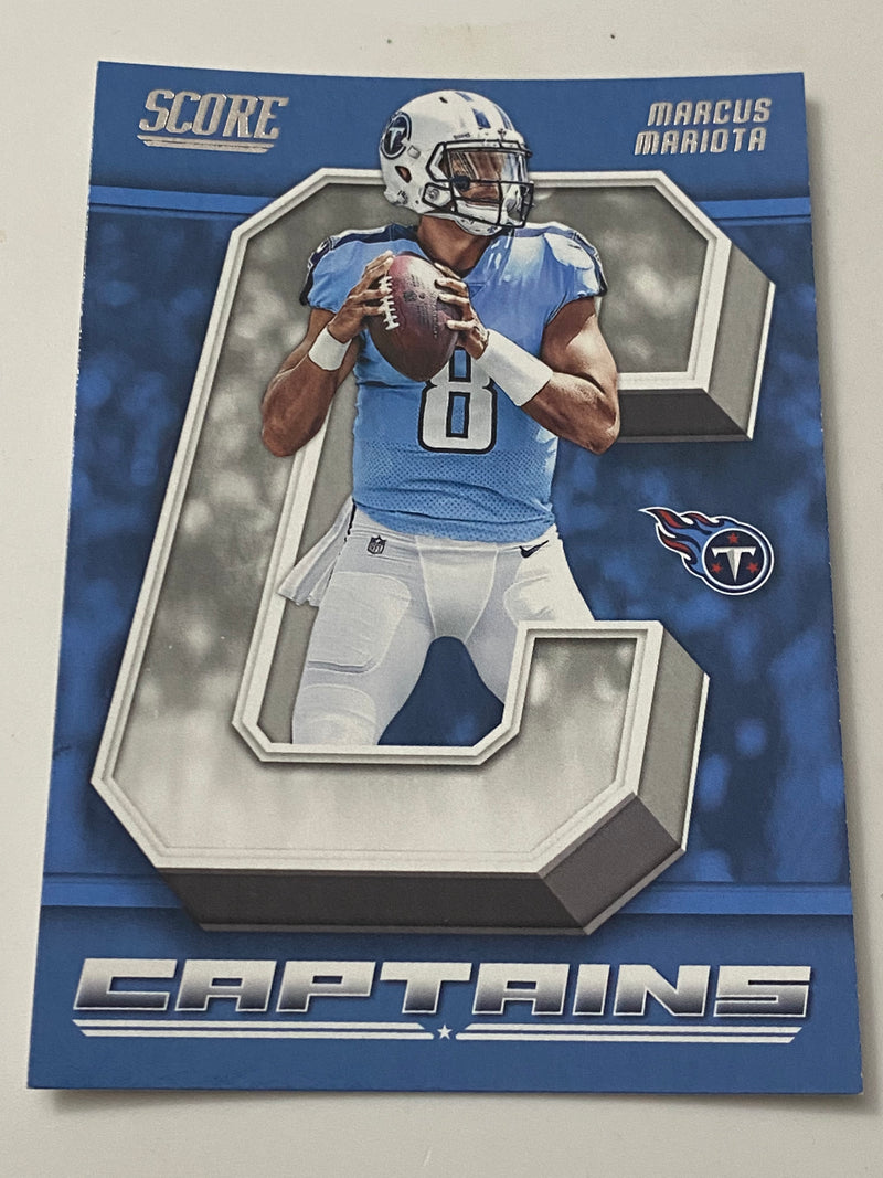 2018 Panini Score Captains #28 Marcus Mariota