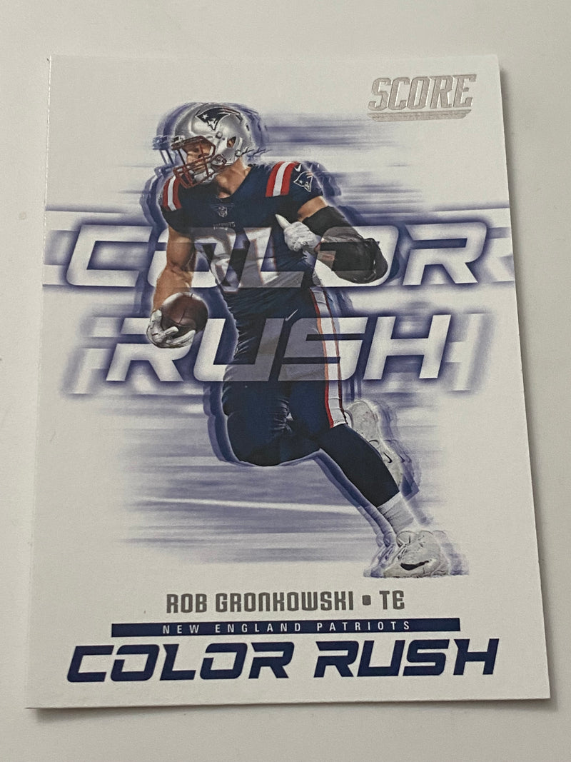 2018 Panini Score Color Rush #16 Rob Gronkowski