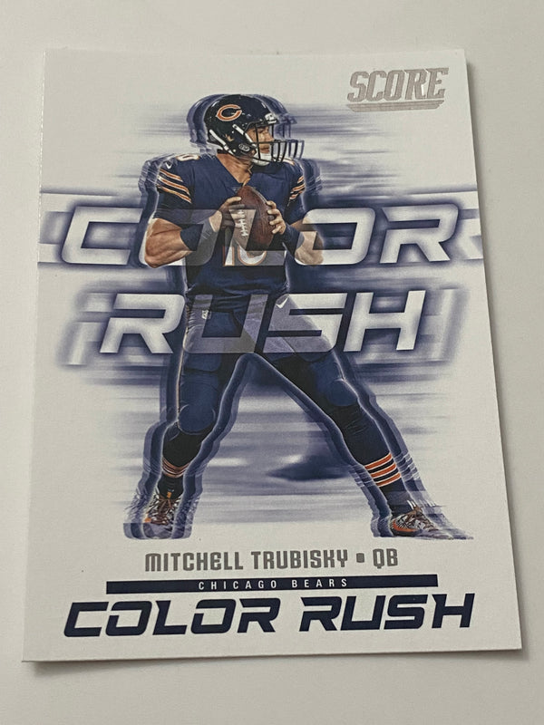 2018 Panini Score Color Rush #19 Mitchell Trubisky