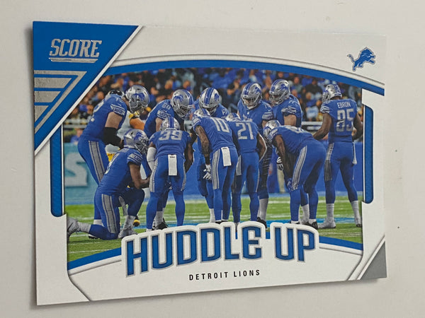 2018 Panini Score Huddle Up #10 Detroit Lions