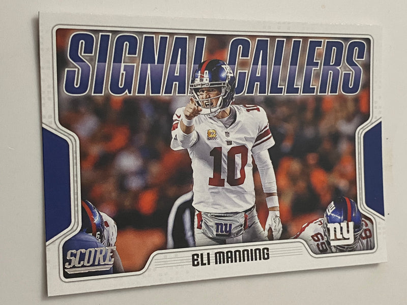 2018 Panini Score Signal Callers #22 Eli Manning