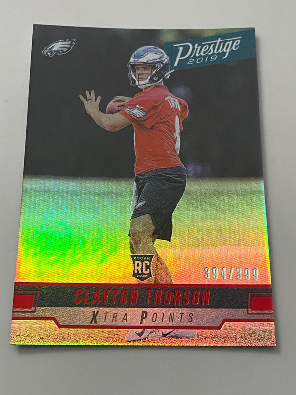 2019 Panini Prestige Xtra Points Red /399 #270 Clayton Thorson RC