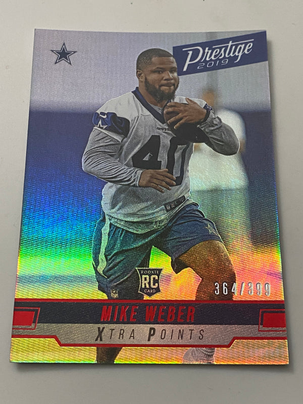 2019 Panini Prestige Xtra Points Red /399 #279 Mike Weber RC