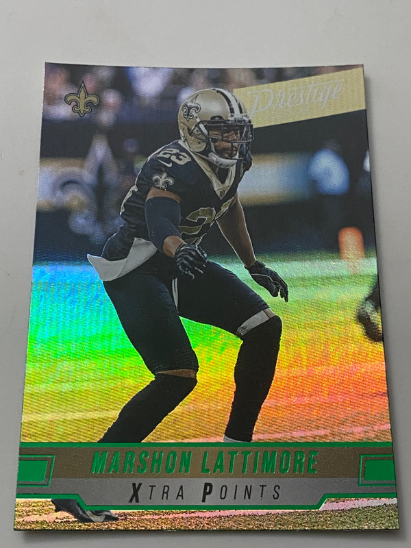 2019 Panini Prestige Xtra Points Green #138 Marshon Lattimore