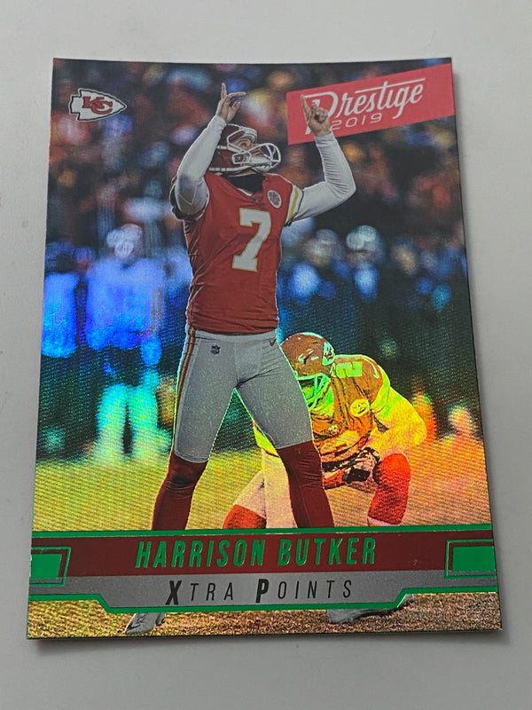 2019 Panini Prestige Xtra Points Green #168 Harrison Butker