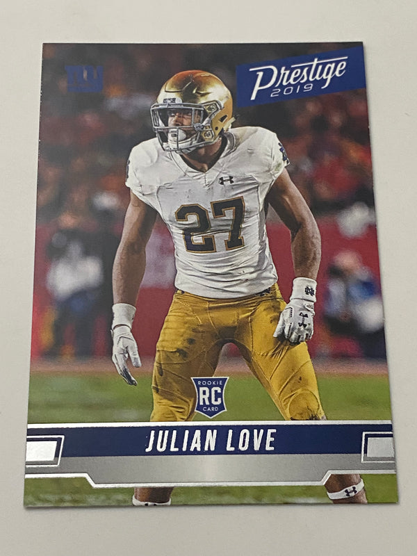 2019 Panini Prestige #296 Julian Love RC