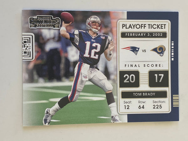 2021 Panini Contenders Playoff Ticket #PLT-TBR Tom Brady