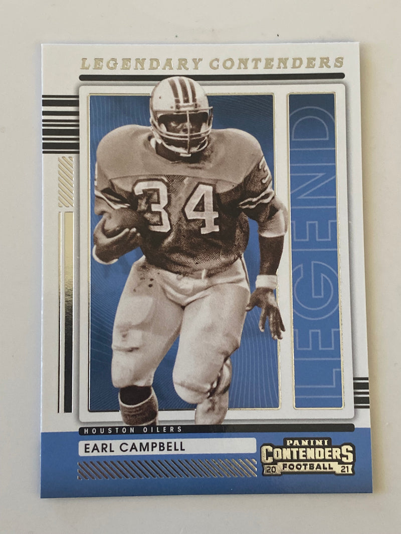 2021 Panini Contenders Legendary Contenders #LGD-ECA Earl Campbell