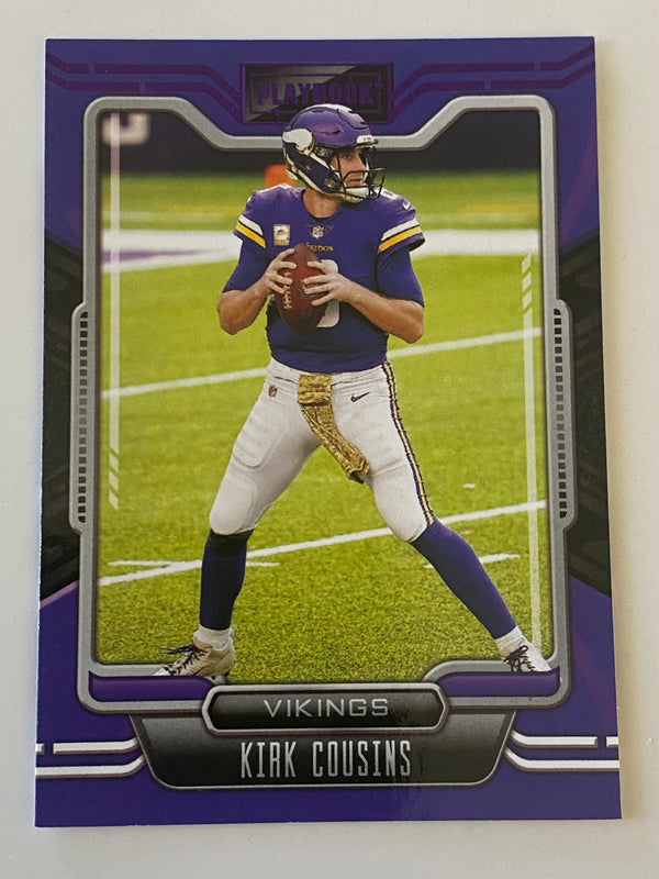 2021 Panini Playbook Purple #55 Kirk Cousins