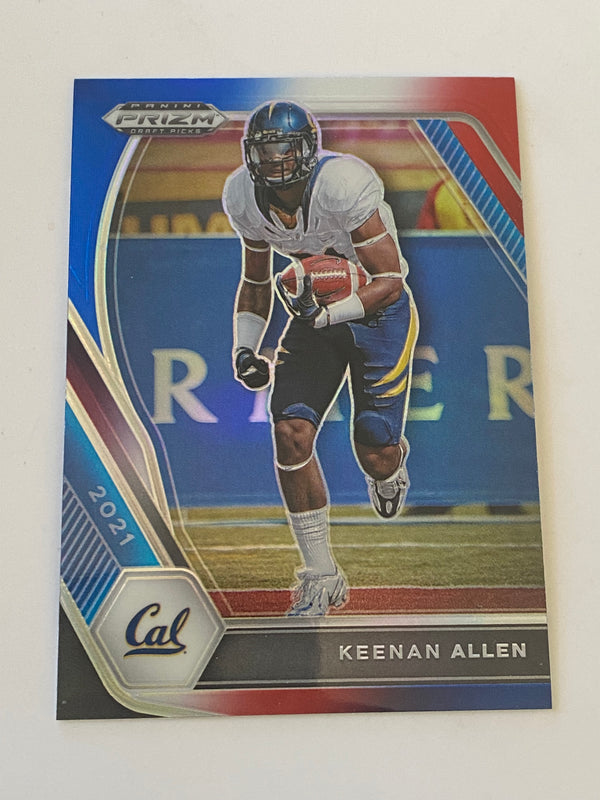 2021 Panini Prizm Draft Picks Red White Blue #42 Keenan Allen