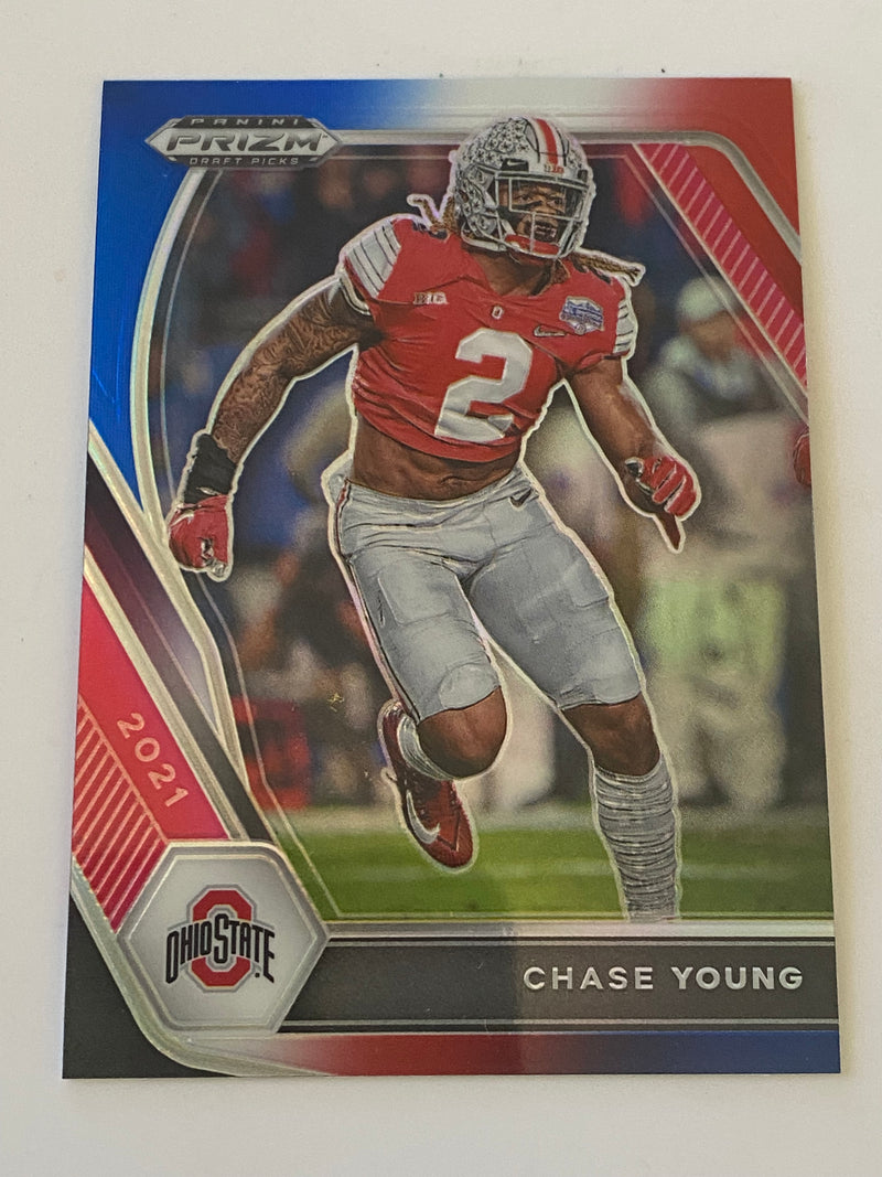 2021 Panini Prizm Draft Picks Red White Blue #99 Chase Young