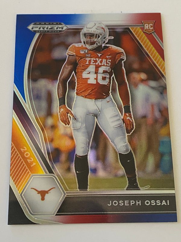 2021 Panini Prizm Draft Picks Red White Blue #150 Joseph Ossai RC