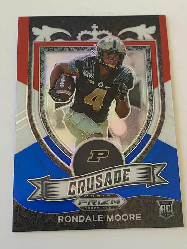 2021 Panini Prizm Draft Picks Red White Blue #171 Rondale Moore RC