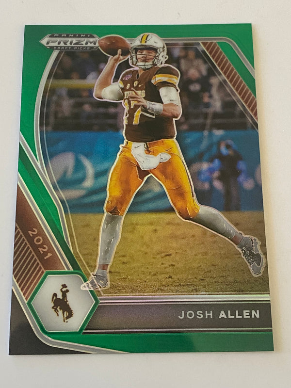 2021 Panini Prizm Draft Picks Green #4 Josh Allen