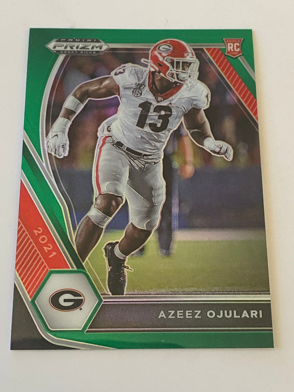 2021 Panini Prizm Draft Picks Green #110 Azeez Ojulari RC