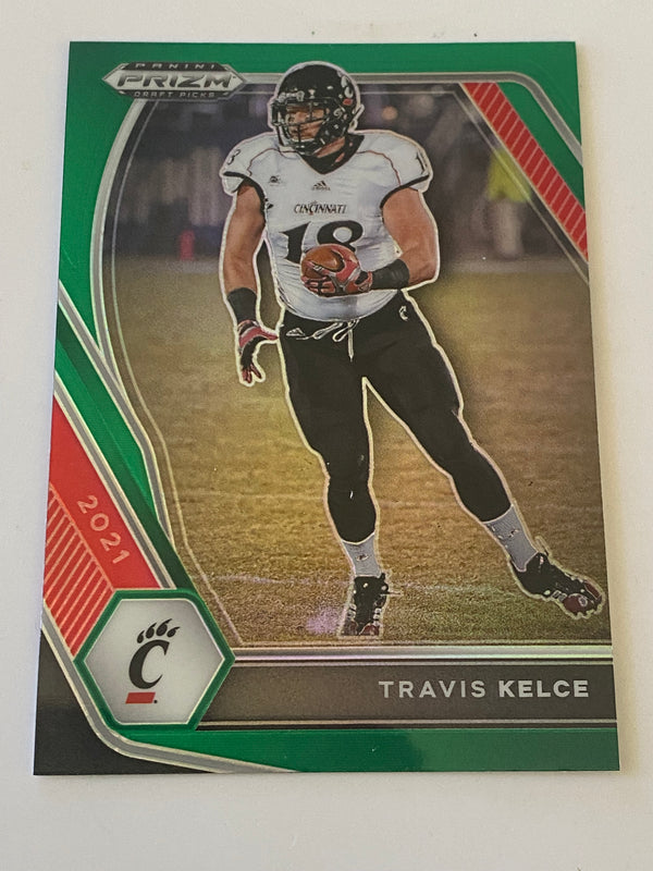 2021 Panini Prizm Draft Picks Green #46 Travis Kelce