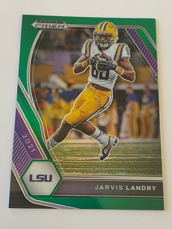 2021 Panini Prizm Draft Picks Green #62 Jarvis Landry