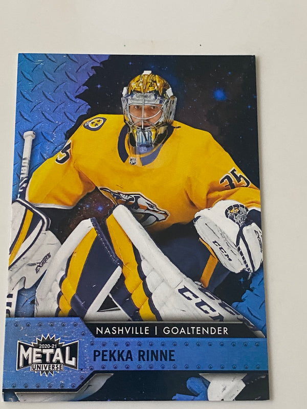 2020-21 Metal Universe Blue Spectrum #78 Pekka Rinne