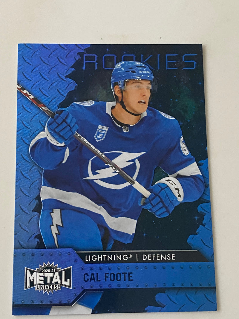 2020-21 Metal Universe Blue Spectrum #146 Cal Foote RC