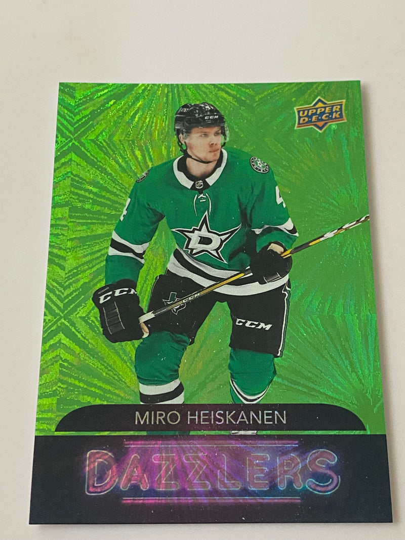 2020-21 Upper Deck Extended Series Dazzlers Green #DZ-113 Miro Heiskanen