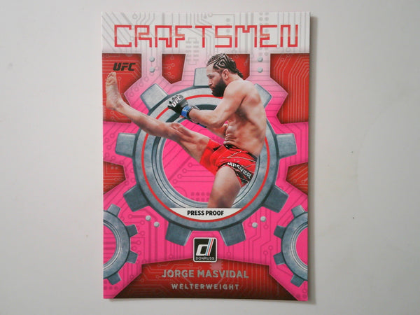 2022 Panini Donruss Craftsmen Pink Press Proof #11 Jorge Masvidal