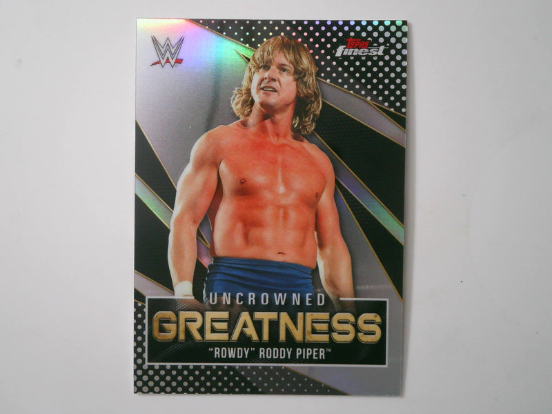 2021 Topps Finest WWE Uncrowned Greatness Refractor #UG-16 Rowdy Roddy Piper