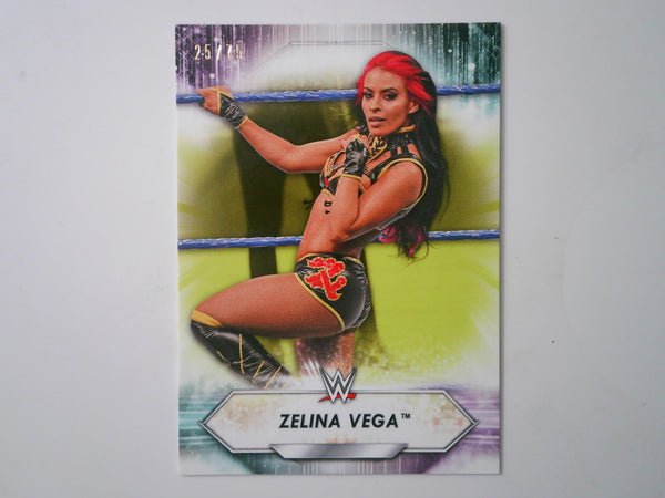 2021 Topps WWE Yellow /75 #169 Zelina Vega