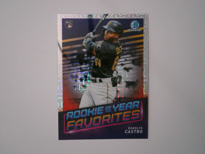 2022 Bowman Chrome Rookie Of The Year Favorites Mojo Refractor #ROYF-12 Rodolfo Castro RC