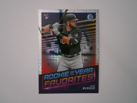 2022 Bowman Chrome Rookie Of The Year Favorites Mojo Refractor #ROYF-6 Jake Burger RC